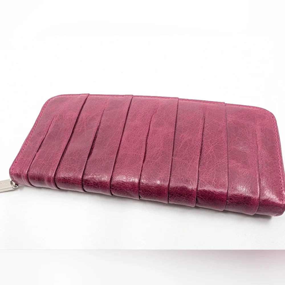 HOBO Adeline 732232 Women's Merlot Leather Wallet Zipper Dust Bag - Picture 9 of 10